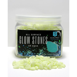 Glow Stones - Aqua 1/4 inch...