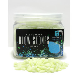 Glow Stones - Sky Blue 1/4...