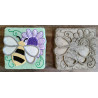 Concrete Bee & Flower